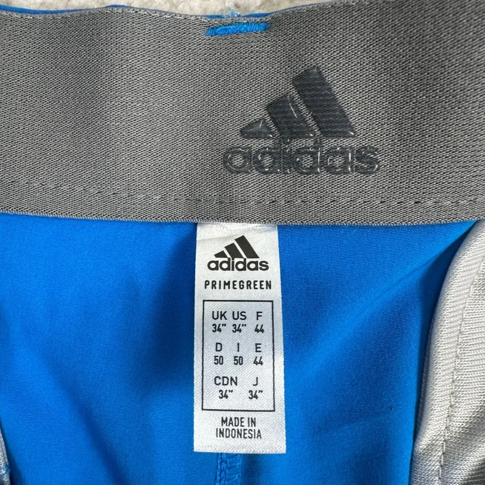 Adidas Primegreen Golf Shorts Mens 34 Blue Performance Athletic Sporty